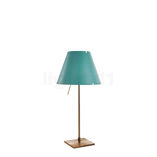 Luceplan Costanzina Lampe de table laiton/vert deau